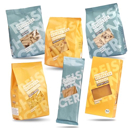 REISHUNGER Reispasta 6er Set - Großes Reishunger Reispasta Probierset (5x400g, 1x250g)