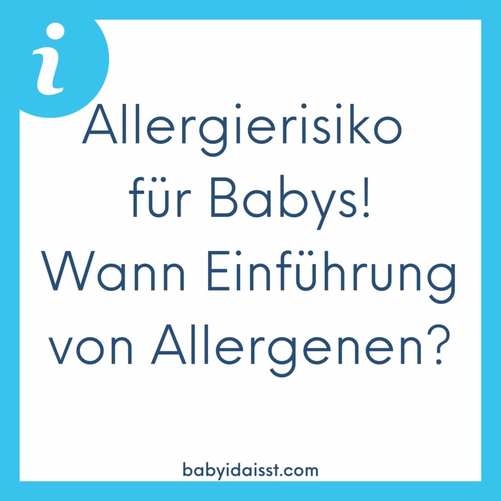 Allergierisiko Baby - Wann welche Lebensmittel einführen?