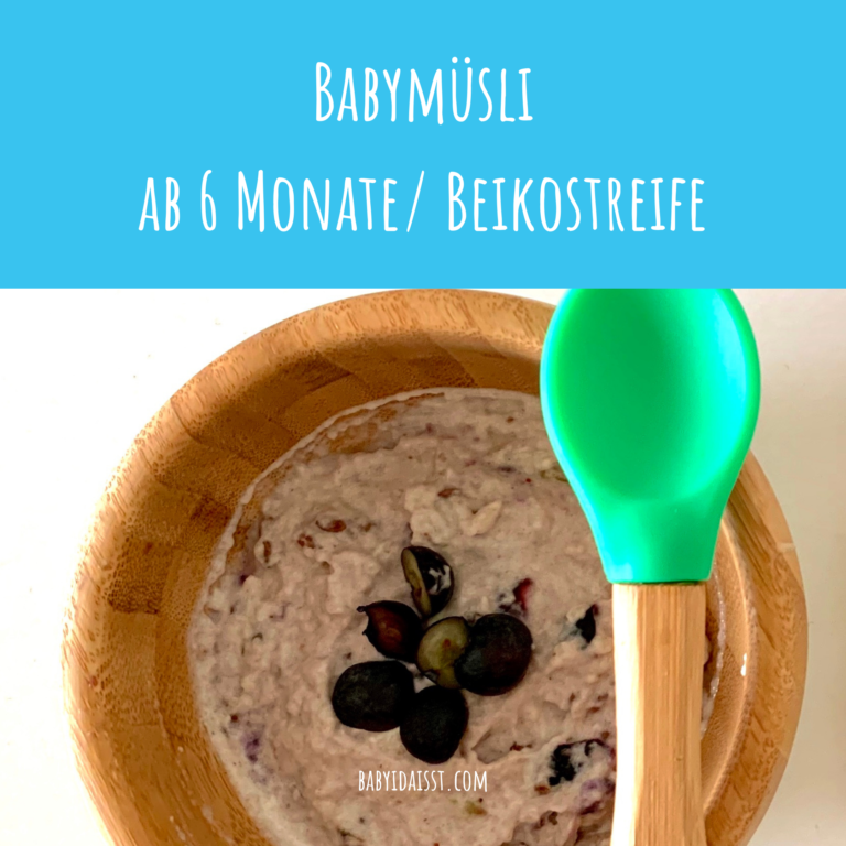 BABYMÜSLI Rezept Breifrei BLW Frühstück ab 6 Monate