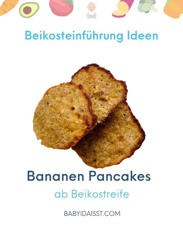 Bananen Pancakes | Breifrei BLW Rezept ab 6 Monaten