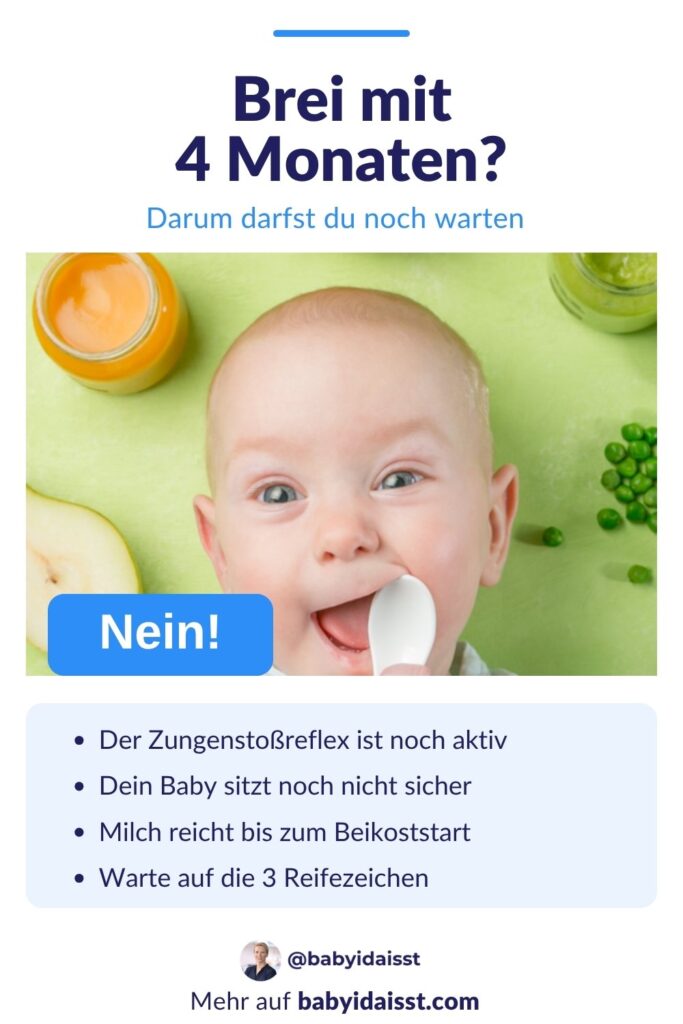Brei mit 4 Monaten? Nein, darum darfst du noch warten